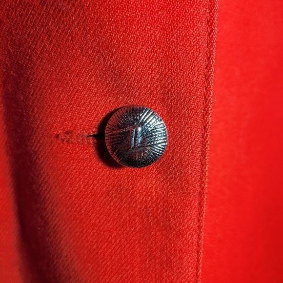Vintage Bay club tailored wool blazer jacket red size medium large 12 - Picture 5 of 11